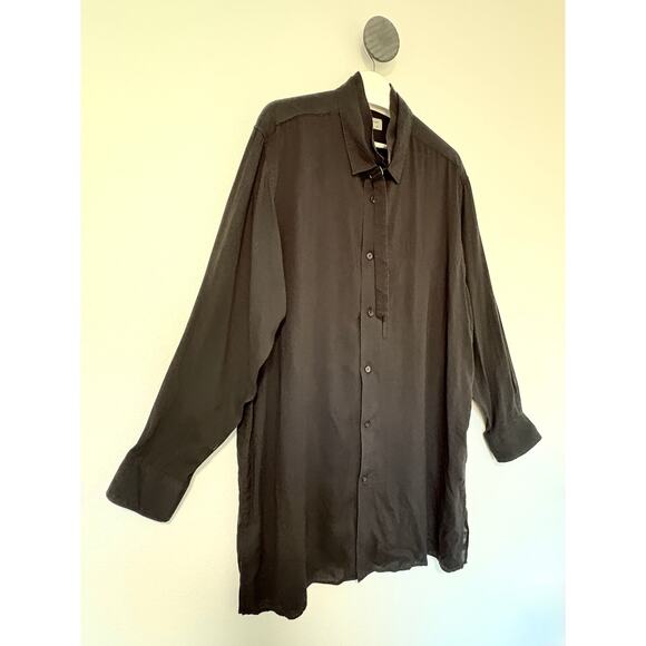 Yohji Yamamoto Oversized LS Shirt with Layered Collar 4/L - Picture 9 of 10